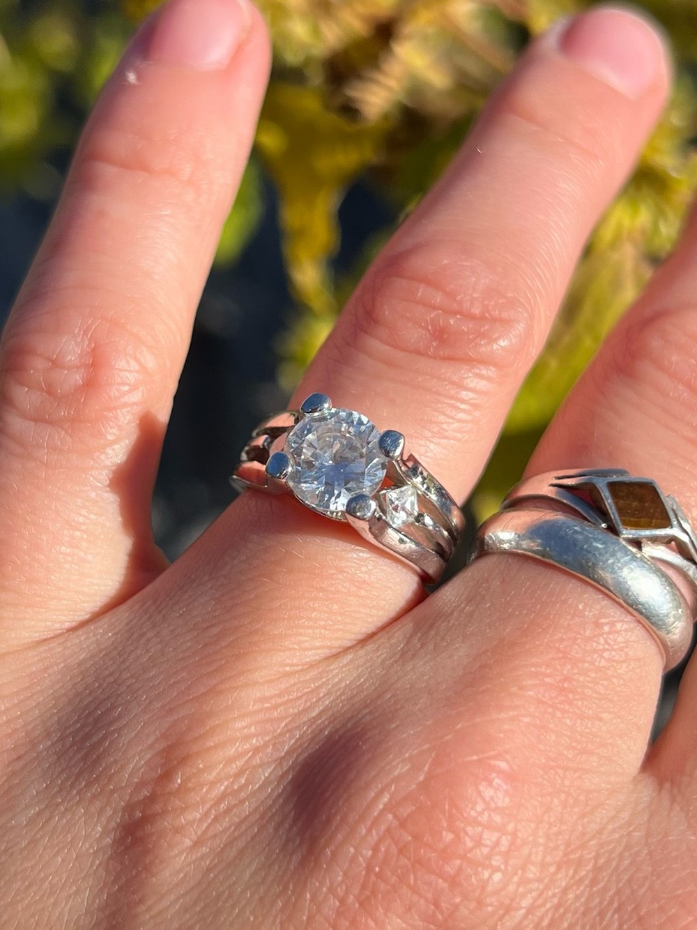 Silver Solitaire Ring RSC